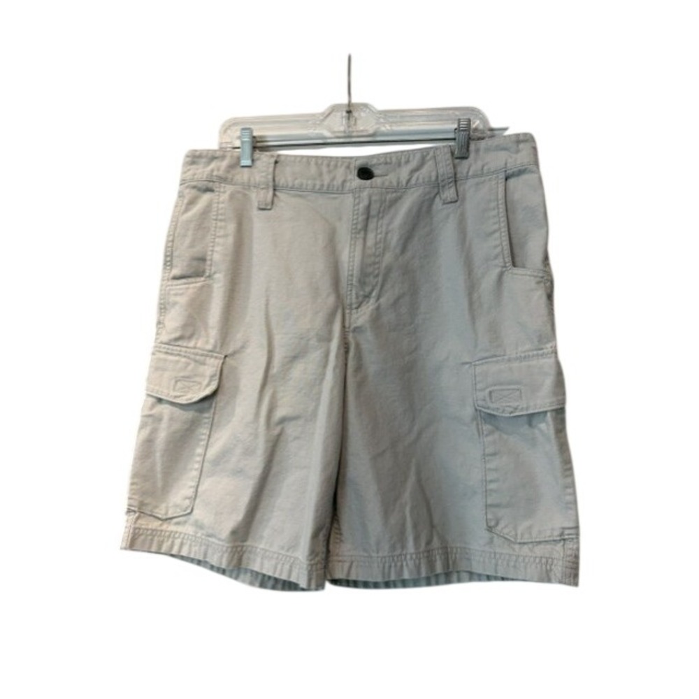 Magellan Outdoors Mens Cargo Shorts Gray Cotton Utility Hiking Fishing 34 EUC